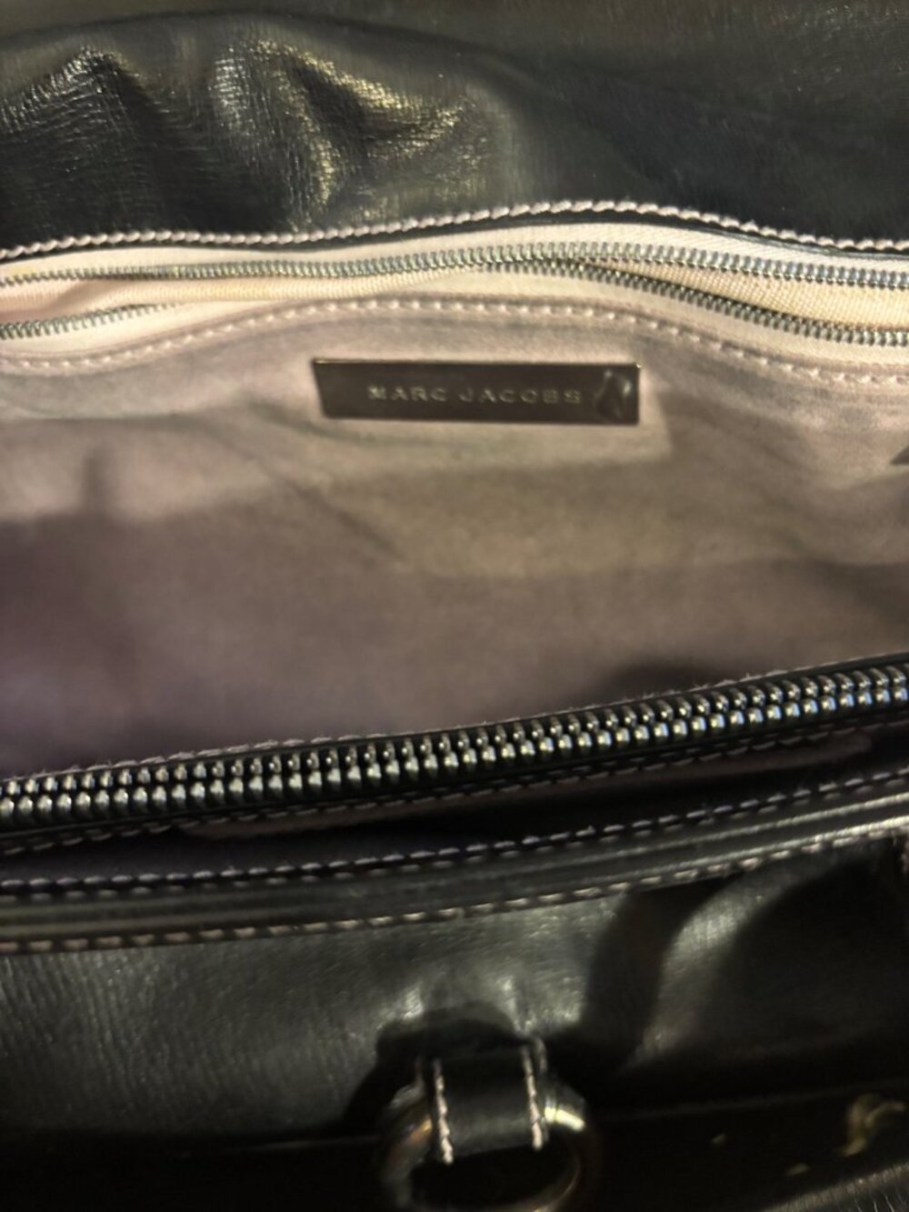 MARC JACOBS BLACK LEATHER BAG - Picture 11 of 12